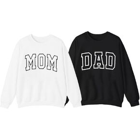 Astanfy Mom Swefshirt Dad Sweatshirt: Mom and Dad Tirts Operfors Adports Francancy Fall Fall Crewneck Sweatshirts