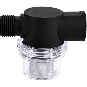 Water Pump Filter 255-213 - Twist-On Pump Strainer - 1/2" NPSM Inlet/Outlet - 60 Mesh Stainless Steel Filter Screen - Used for Water Pumps, RVs, Ships - Compatible Shurflo and WFCO Pumps
