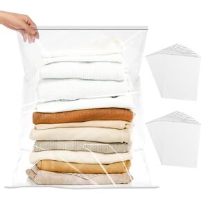 20 Count 18" x 24" Extra Large Plastic Bags, 5 Gallon Storage Bags for Clothes, Trip, Moving, Camping. Giant Bags for storage. Travel Essential, Perfect Storage Accessories