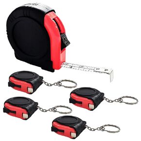 Kids Tape Measure 3ft/1m, Inch/Metric Tape Measure with Slide Lock, 5 Pack Measuring Tape Retractable, Mini Tape Measure,Pocket Tape Measures Keychains for Daily Use