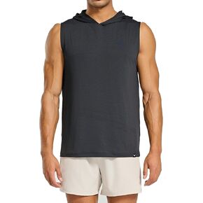 Men's Relaxed-Fit Sleeveless Hoodies Workout Tank Tops