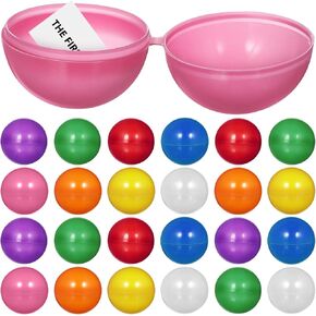 Toyvian 25 PCS كرات يانصيب البلاستيك جوفاء لتصويت مربع ، كرات ألواح الحفلات الكرات الترفيهية للعبة الطاولة ، 4 سم ، لون عشوائي in Kuwait