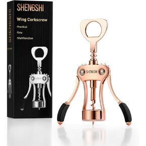 Wine Opener Zinc Alloy Premium Wing Corkscrew Wine Bottle Opener With Multifunctional Bottles Opener