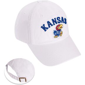 Desert Cactus University of Kansas Baseball Hat Jayhawks KU Brimmed Embroidered Hats Cap Adjustable Cloth Strap Adult Type B