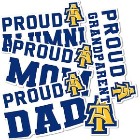 Desert Cactus North Carolina A&T State University HBCU Aggies Sticker Vinyl Decal Laptop Water Bottle Car Scrapbook (Family Full Sheet)