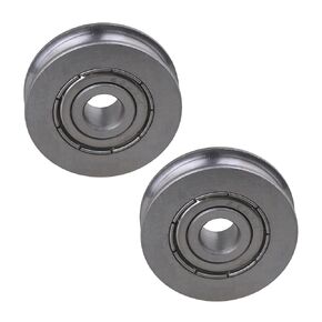 CNBTR 2PCS U Type Groove Ball Bearing Guide Pulley for Rail Track Linear System 6x25x7mm