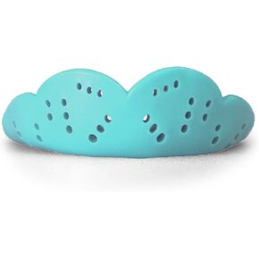 SISU Max Mouthguard, Awesome Aqua - 2.4mm Thin - Custom-Molded Fit - Slim Design - Remoldable Up to 20 Times - for Impact Sports - Non Toxic - Works with Braces