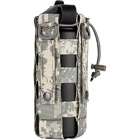 IronSeals Tactical Water Bottle Pouch, Adjustable Drawstring Water Bottle Holder for 16oz - 84oz Bottle