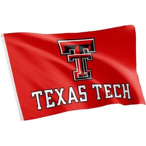 Desert Cactus Texas Tech University TTU Flag - 3 x 5 Feet Raiders Banner, Indoor/Outdoor Durable Fabric, 100% Polyester Design (Style 3)