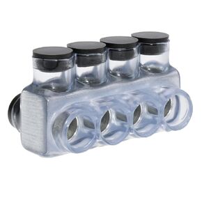 Polaris Vision Tap IPLD500-4CB Insulated Connector-4 Port Dual-Sided Entry-500 MCM-4 AWG-1 Pack-Clear