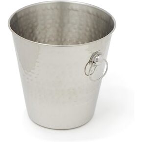 Home Basics Champagne Bucket Hammered, Ice, Stainless Steel