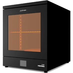 phrozen Cure Mega S 3D Printer Resin Curing Station, UV Light Post Lamp, DIY Curing Enclosure 360 Degree Transparent Turntable for LCD/DLP/SLA, Solidify Photosensitive Resin 405nm 3D Printed Models