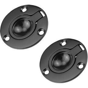 Antrader Flush Pull Latch,Flush Ring Pull Boat Pull Flush Lift Ring Marine Boat Ring Hatch Pull Handle 316 Stainless Steel Hatch Pull Flush Lift Boat Ring Hatches Pull Handle with Mount Screws,Round