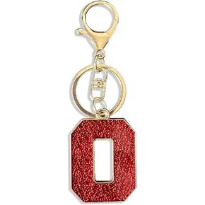 Red Black Letter A-Z Keychain for Women Men Purse Handbags Metal Alphabet Initial Letter Car Key Rings Novelty Key Chains in Saudi Arabia