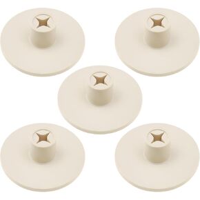 5pcs Golf Rubber Pad Holders Golf Ball Rubber Tees 56x21mm for Outdoor Golf Courses Indoor Batting Mats Off White Golf Training Aids