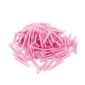 Baomain 100 pcs تقلص الحرارة الموصل 18-20 AWG محطات الحرارة تقليص موصل سلك مقاوم للماء الأحمر