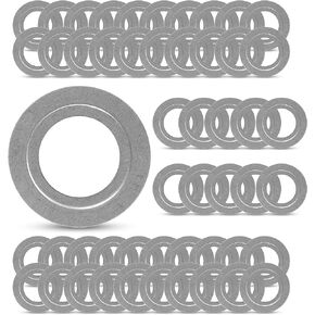 OhLectric Galvanized Steel Reducing Washer-Knockout Reducing Washer-Ensures Secure Connection-Reduce Oversized Opening of Metal Outlet Box-cULus Listed-Trade Size 1-1/4 x 1/2 Inches, 50 Pcs - OL-42254