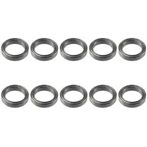 Deep Groove Ball Bearings 10pcs Z2 Noise Level Smooth Single-Row Miniature Ball Bearing Stable Performance Double Sealed Bearing Gearboxes(6702ZZ 15x21x4mm)