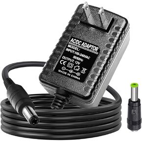 12V AC/DC Casio Keyboard Charger Power Adapter Compatible for Casio Keyboard WK-1600 WK-1800 WK-1630 WK-3000 WK-3000D WK-3200 WK-3300 WK-3500 WK-3800 WK-8000 AD-12MLA(U) AD-12CL Power Supply Cord