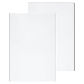 uxcell 2 Pack Acrylic Sheets 8x10 Inch, 0.1" Thick Clear Plastic Sheets Plastic Acrylic Board for Wall Crafts Photo Frames Display Projects Signs, Art Projects