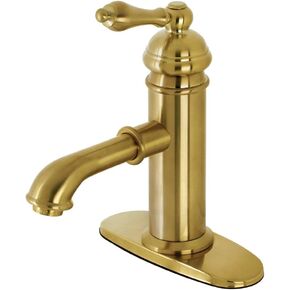 Kingston Brass KS7417ACL American Classic Bathroom Faucet, Brushed Brass, 6.5 x 5 x 2.31