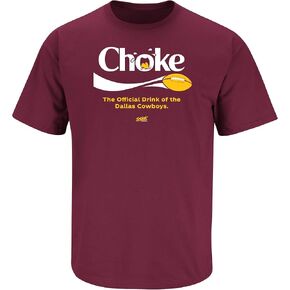 Smack Apparel Choke (Anti-Dallas) T-Shirt for Washington Football Fans (SM-5XL)