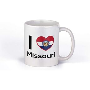 I Love Missouri Coffee Mug | State Pride Cup | Great Gift Idea | 11 Ounce Coffee Mug | CM1146