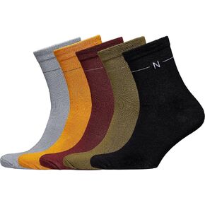 جوارب NUDUS UnderWEAR للرجال من الخيزران الكلاسيكي، علبة هدايا مكونة من 5 أزواج - ناعمة جدًا، رفيعة، قابلة للتنفس in Kuwait