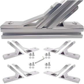 8sets 2020 Aluminum Extrusion Hardware Accessories with M5 T Nuts Screws&Wrench for 45 Degree 135 Degree Angle V T Slot Rail 2020 Aluminum Extrusion Profile