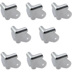 12PCS 1.57 Inch Speaker Silver Metal Corner Guard Chassis Corner Protector Accessories Sound Accessories for Audio Wooden Case Table Cabinet Protection
