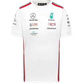 Mercedes AMG Petronas Formula One Team - Official Formula 1 Merchandise Collection - 2023 Team T-Shirt - White - Men - Size: M
