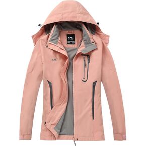 Diamond Candy Waterproof Rain Jacket Women Lightweight Outdoor Raincoat Hooded for Hiking skiing