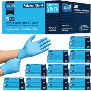 Inspire Nitrile-Vinyl Blend Exam Gloves Disposable Latex Free | Medical Gloves Multipurpose Disposable Gloves Cooking Gloves
