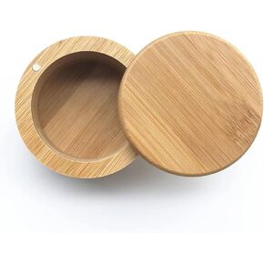Salt Shaker Flavoring Container Seasoning Jar Bamboo Storage Box (1)