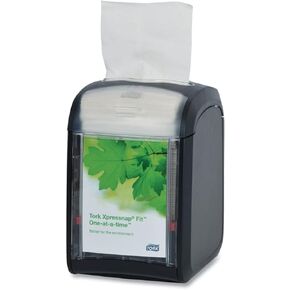 Tork Xpressnap Fit Napkin Dispenser, Tabletop, 4.4 x 5.6 x 6.7, Black