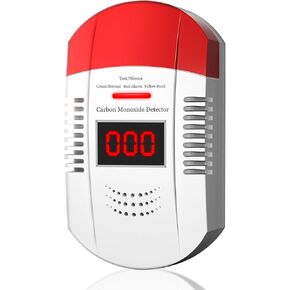 Carbon Monoxide Detector Plug in Wall CO Monitor Alarm Detectors with Digital Display Sound and Light Warning for Home Workplace and Travel Safety Precautions Essential