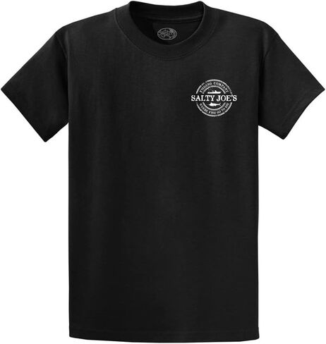 مالح Joes Men's Fishing Co. Logo Tees الثقيل القطن in Kuwait