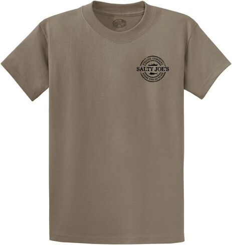 مالح Joes Men's Fishing Co. Logo Tees الثقيل القطن in Kuwait