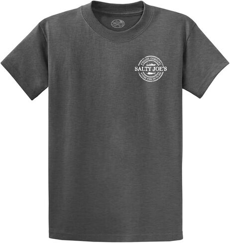 مالح Joes Men's Fishing Co. Logo Tees الثقيل القطن in Kuwait