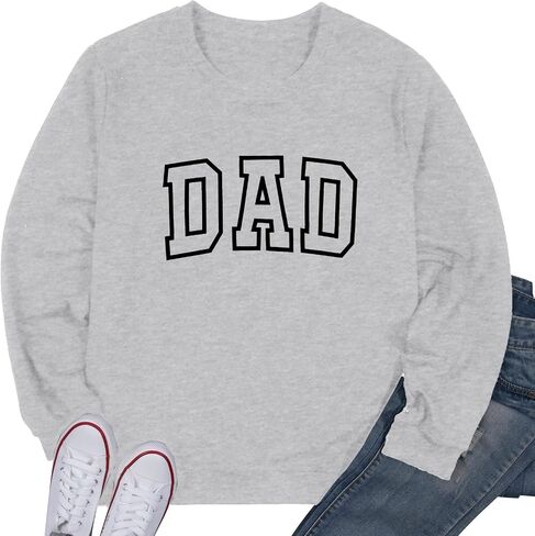 Astanfy Mom Swefshirt Dad Sweatshirt: Mom and Dad Tirts Operfors Adports Francancy Fall Fall Crewneck Sweatshirts in Kuwait
