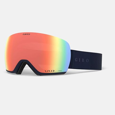 Giro Article Asian Fit Ski Goggles - نظارات التزلج على الجليد للرجال - حزام أحادي في منتصف الليل مع عدسات أشعة تحت الحمراء/حية in Kuwait