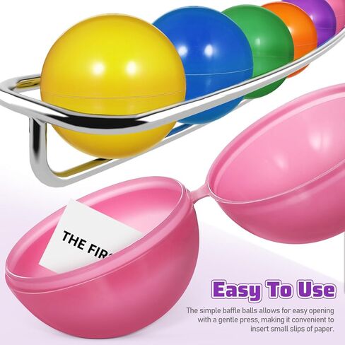 Toyvian 25 PCS كرات يانصيب البلاستيك جوفاء لتصويت مربع ، كرات ألواح الحفلات الكرات الترفيهية للعبة الطاولة ، 4 سم ، لون عشوائي in Kuwait