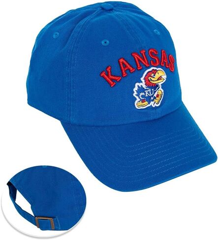Desert Cactus University of Kansas Baseball Hat Jayhawks KU Brimmed Embroidered Hats Cap Adjustable Cloth Strap Adult Type B in Saudi Arabia
