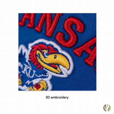 Desert Cactus University of Kansas Baseball Hat Jayhawks KU Brimmed Embroidered Hats Cap Adjustable Cloth Strap Adult Type B in Saudi Arabia
