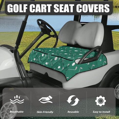 Universal Golf Cart Seat Covers for Women Men Non-Slip Golf Cart Seat Towel Blanket Golf Cart Accessories in Saudi Arabia