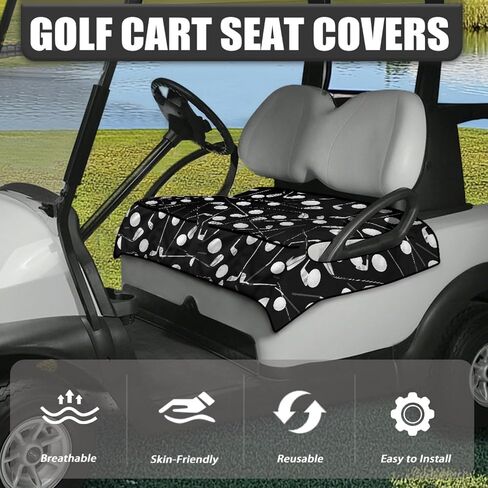 Universal Golf Cart Seat Covers for Women Men Non-Slip Golf Cart Seat Towel Blanket Golf Cart Accessories in Saudi Arabia