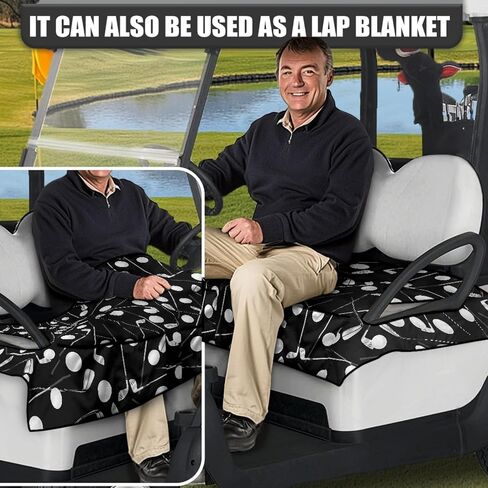 Universal Golf Cart Seat Covers for Women Men Non-Slip Golf Cart Seat Towel Blanket Golf Cart Accessories in Saudi Arabia