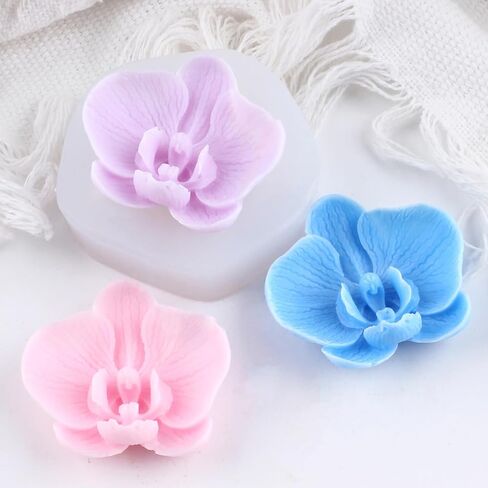 Phalaenopsis Candle Silicone Mold Orchid Candle Molds Flower Candle Molds Phalaenopsis Silicone Mold for Candle Home Decorate Mold Candle Making Mold in Kuwait