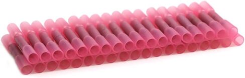 50 Pcs Heat Shrink Butt Connectors Electrical Wire Crimp Terminals Butt Splices Insulated Wire Butt Connectors for Cable Boat Wiring in Saudi Arabia