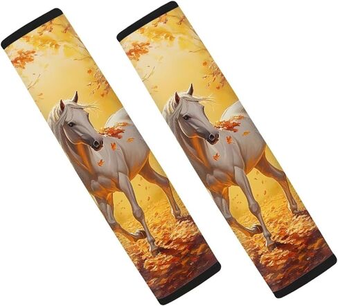 AFPANQZ 2 Pack American Flag Sunflowers Car Seat Belt Covers for Adults Safety Seatbelt Pad Cushion Adjustable Universal for Most Car Laptop Backpack Luggage Bag Straps Pads Patriotic Yellow in Kuwait